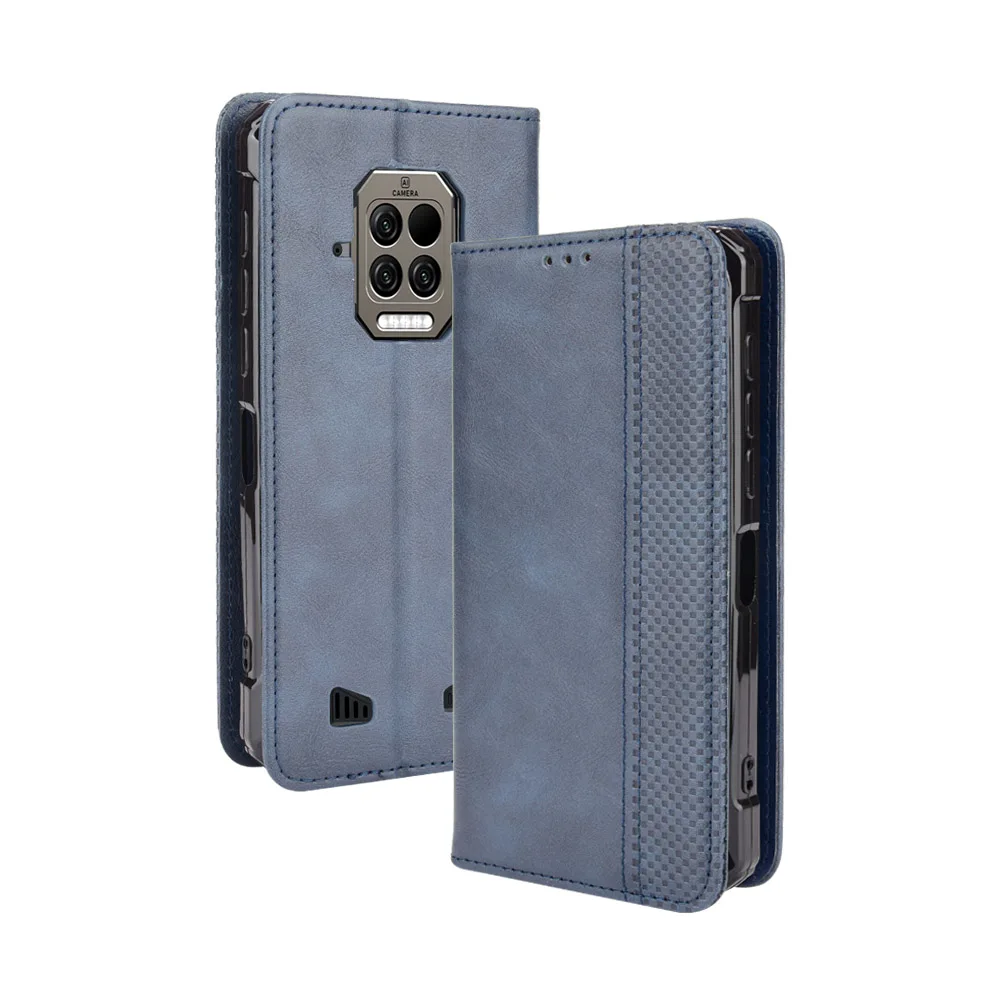 Flip Retro Style Leather Magnetic Closure Phone Cover For Doogee S86 Pro 6.1