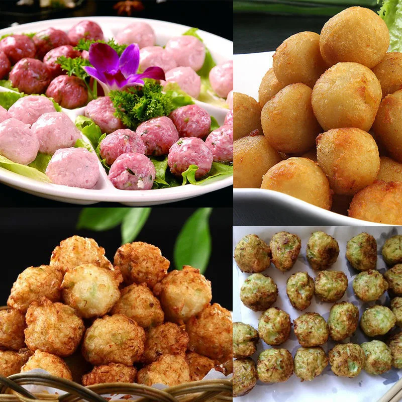 0729600 Pcs/Min Manual Meatball Frying Machine Steel Fish Ball Maker Former Tool Meat Ball Making Machine Balls Fo