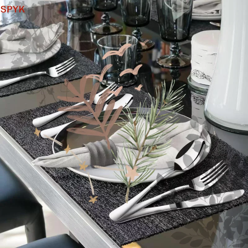 Stainless Steel Flatware Cutlery Set Mirror Finish Rust Proof For: 1/3/5 PCS Home Restaurant Dining