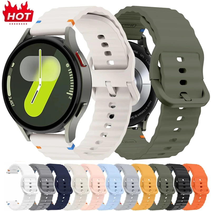 22 مللي متر 20 مللي متر سيليكون حزام لساعة سامسونج جالاكسي 7 6 5 4 44 مللي متر 40 مللي متر 6 كلاسيكي نشط 2 سوار رياضي لساعة هواوي Gt