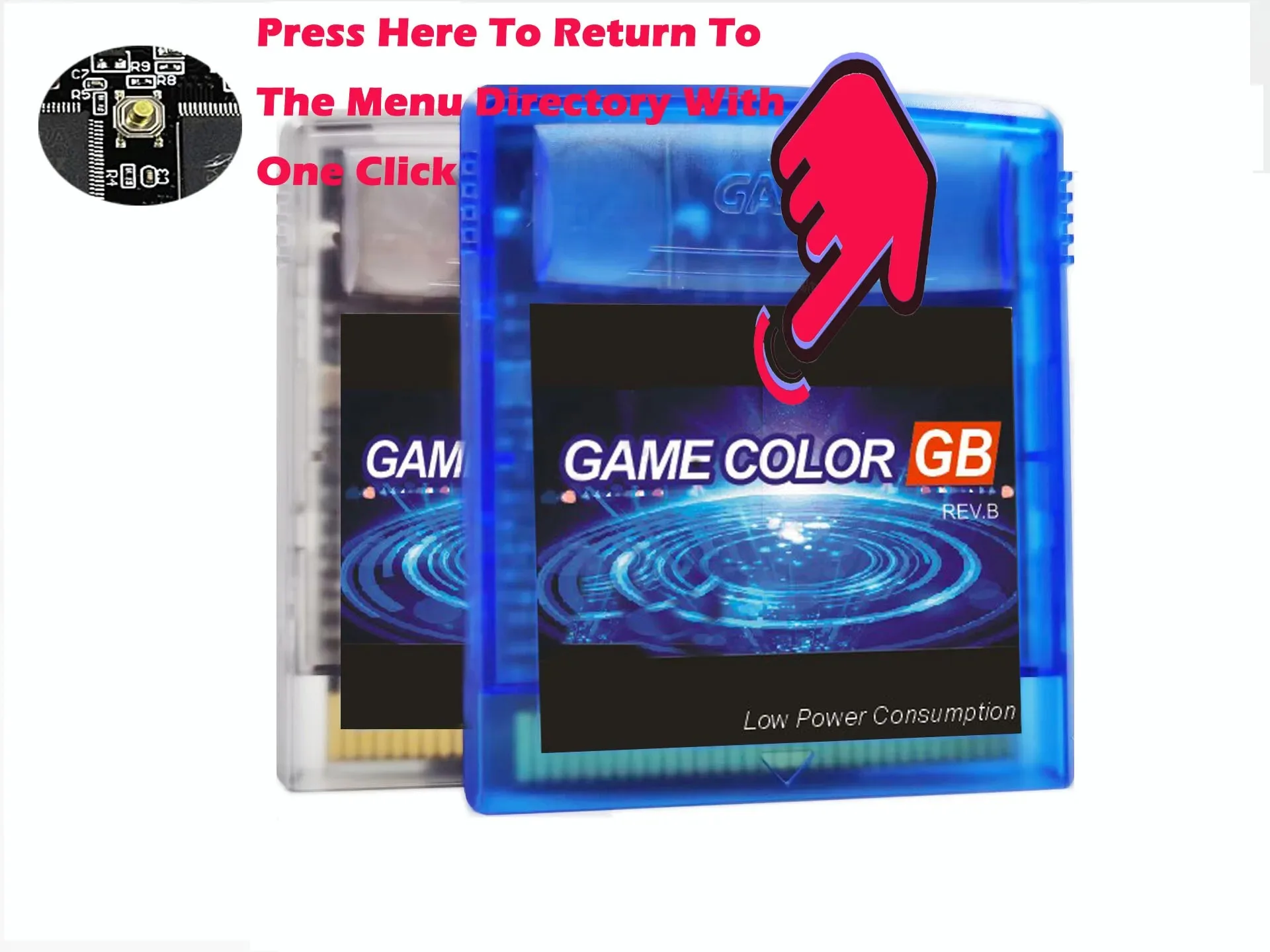 2024 The newest EDGB Pro+ Power Saving Flash Cart Game Cartridge Card For Gameboy GB GBC DMG Game