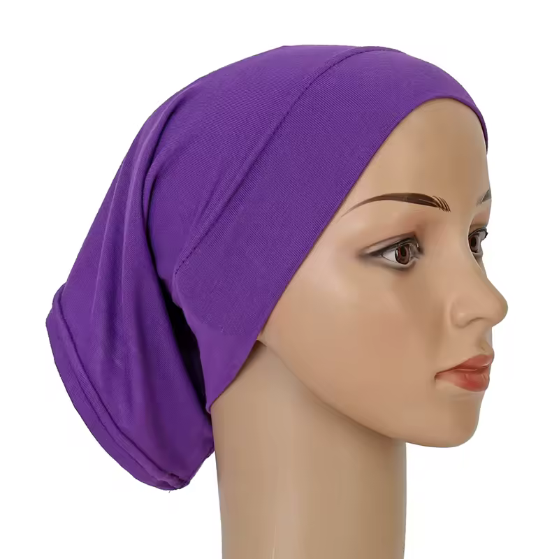 Cotton Modal Inner Hijab Undercap Muslim Turban Islam Underscarf Hijab Bonnet Soft Stretch HIjabs Tube Cap Turbante Mujer Hat - Image 10