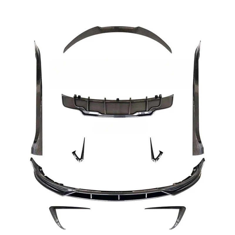High Quality FAST Aero Mixed Material Body Kit Front Lip Side Skirts Rear Diffuser Vents Corner Exterior Accessories For Model 3