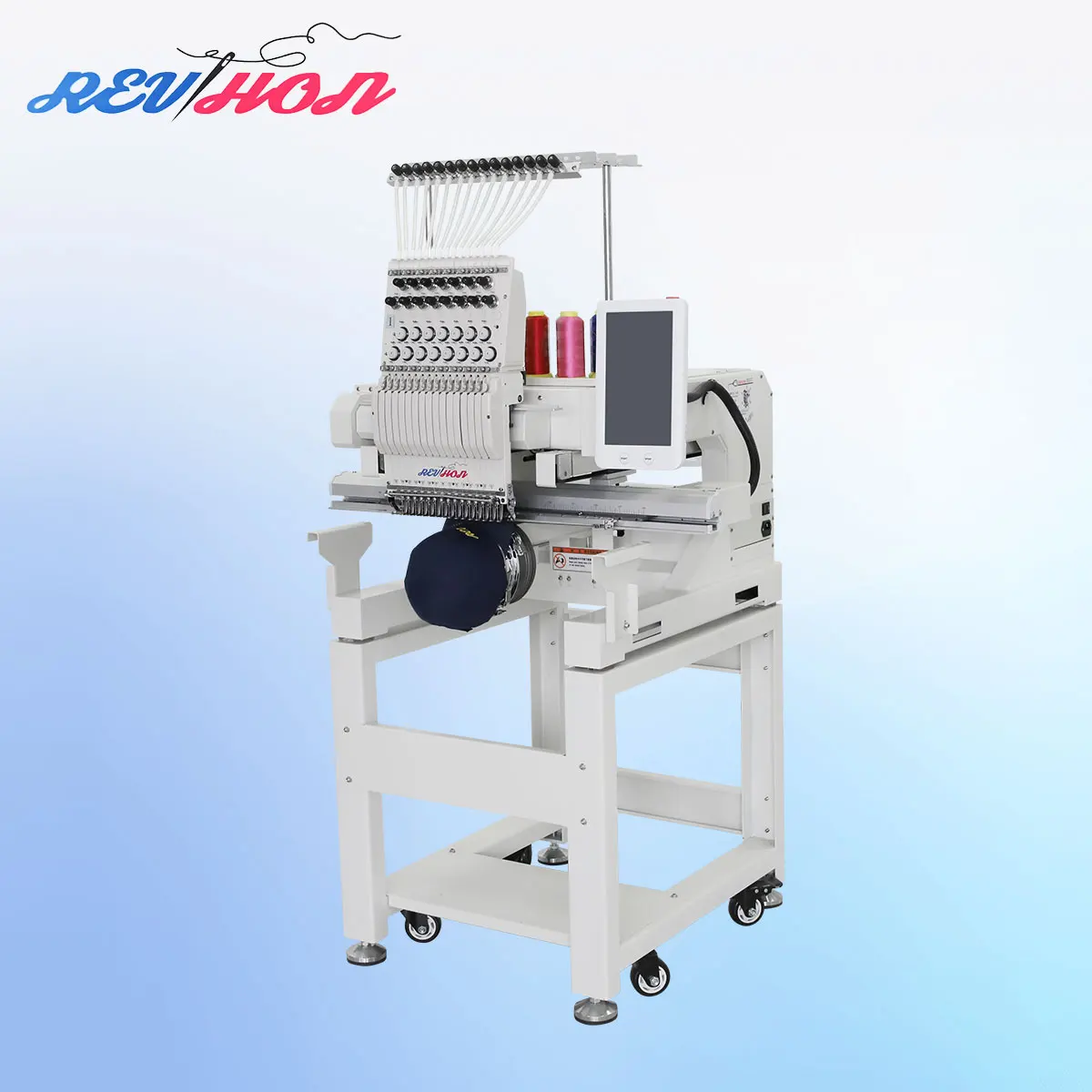 Revhon Single Head High Quality Embroidery Machine Computerized Automatic Cap 600*400MM Work Area Embroidery Machine