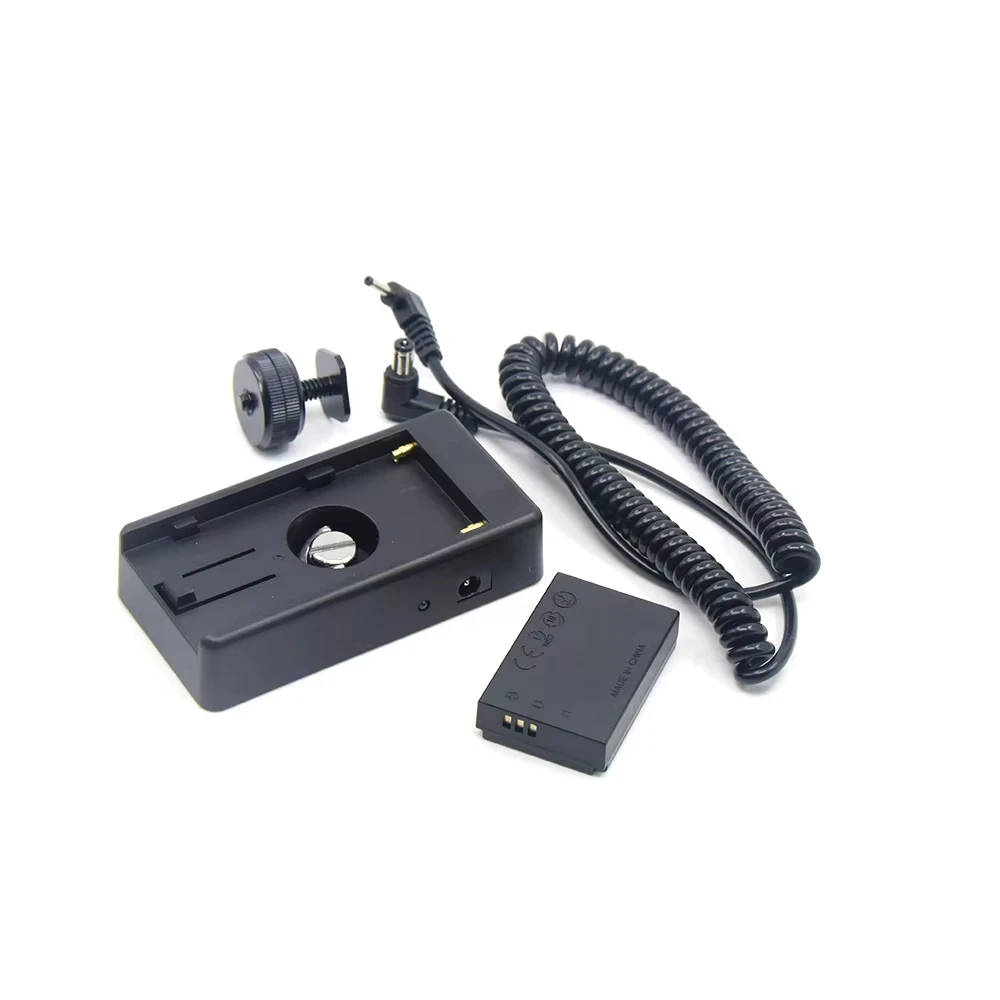 LP-E12 LPE12 Dummy Battery DR-E12 DC Coupler NP F550 F750 F970 Battery Adapter Plate for Canon EOSM2 M10 M50 M100 M200 Camera view 2
