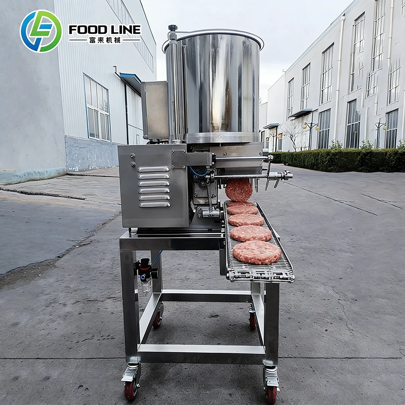 2025 Hot-Selling Commercial Hamburger Press Machine Custom Shape Chicken Nugget Cutlet Molding Gear