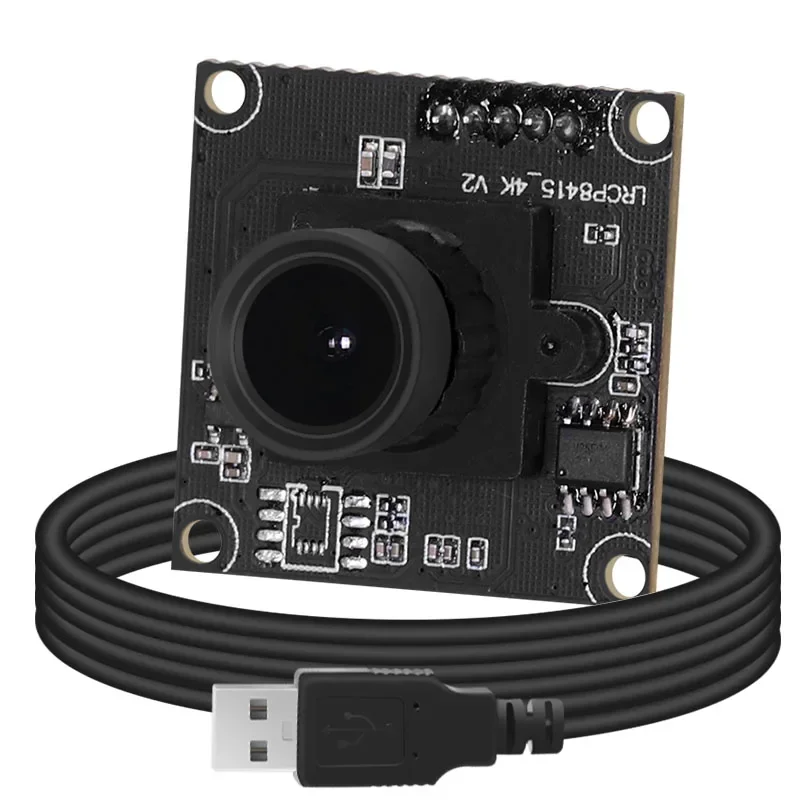 New 8MP IMX415 32x32mm 4mm 90Degree USB Plug Play Webcam UVC 4K Mini HD Industrial Machine Vision Camera Module