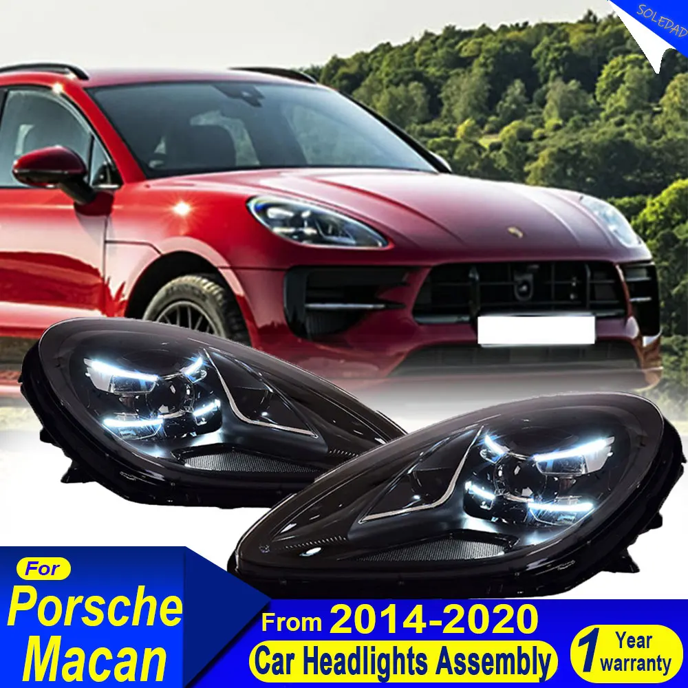 Car Light LED Headlights for Porsche Macan 2014 2015 2016 2017 2018 2019 2020 Headlights DRL Upgrade New Headlamp Assembly
