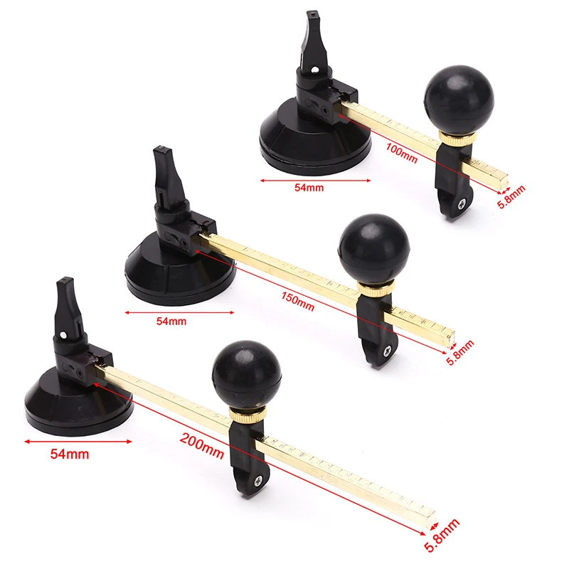 Professional Circle Circular Glass Cutter With Round Handle Suction Cup Tool  For Glass Cutting Craft Worker & Household Use New