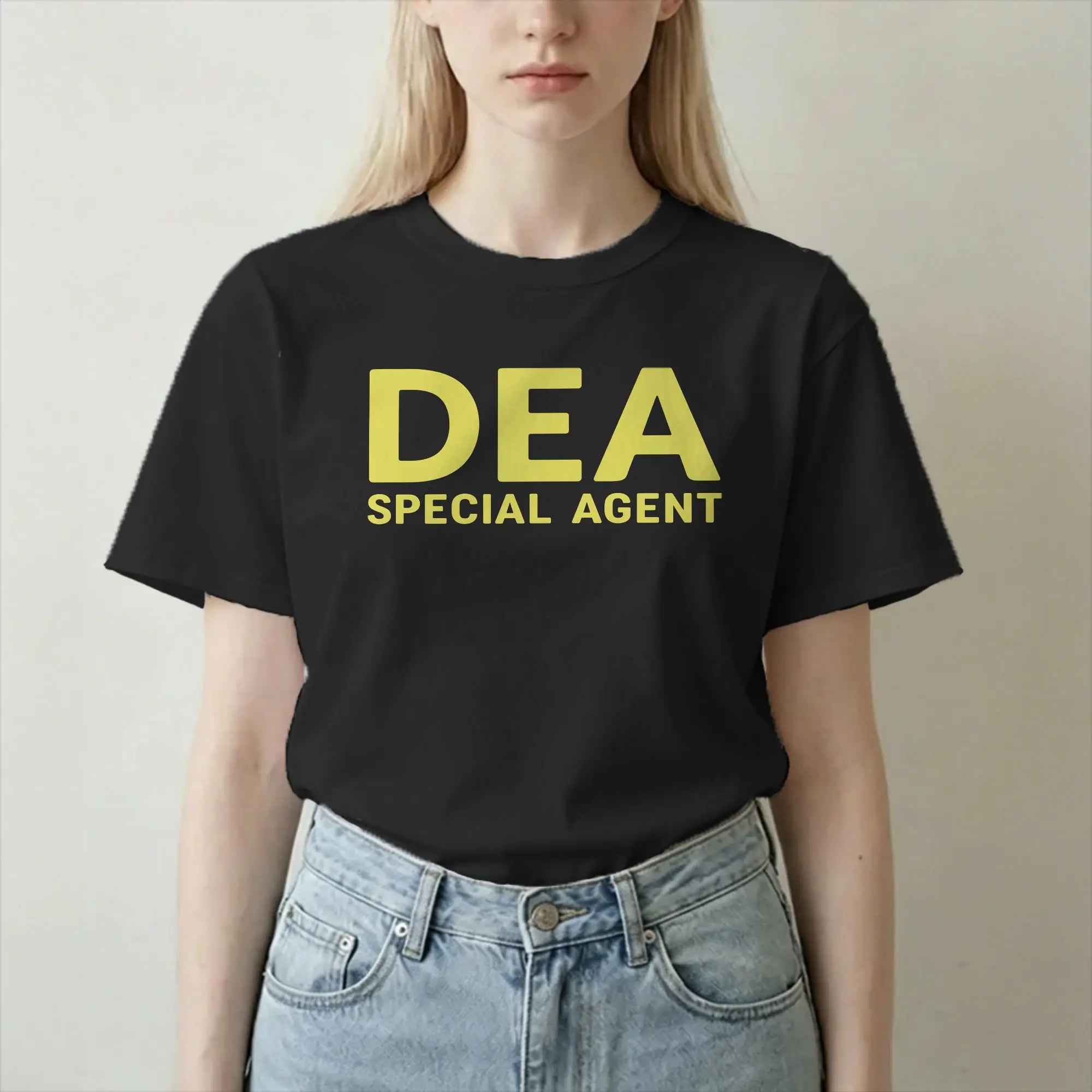 DEA Special Agent America T-Shirts Men Women  Fashion Cotton Tees Crew Neck Short Sleeve T Shirts Plus Size Tops