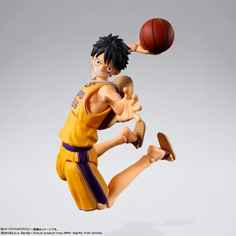 Pre-Order Bandai S.H.Figuarts One Piece X NBA Monkey D. Luffy Los Angeles Lakers Ver. Action Figure view 4