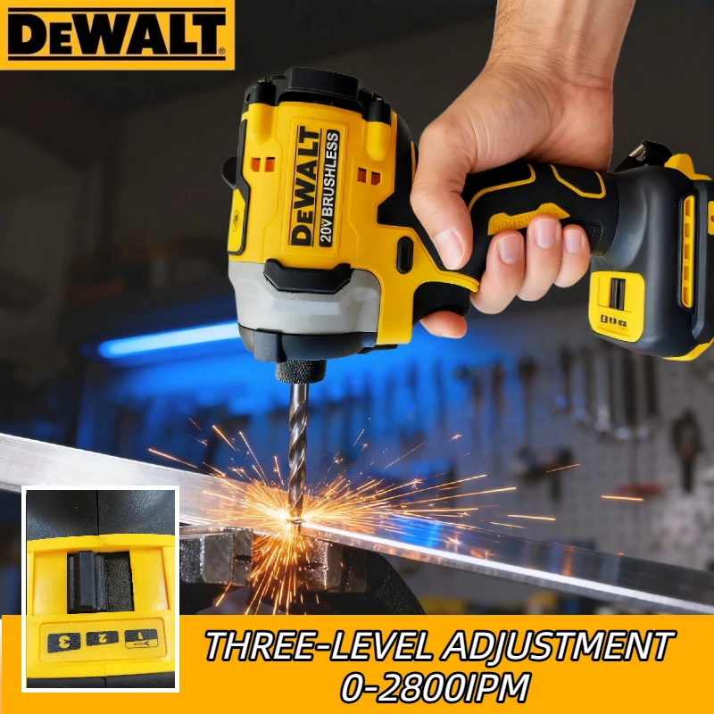 

Dewalt New DCF850 20 В перезаряжаемая беспроводная электрическая отвертка, литиевая батарея, начальный крутящий момент на большой высоте (БЕЗ батареи)