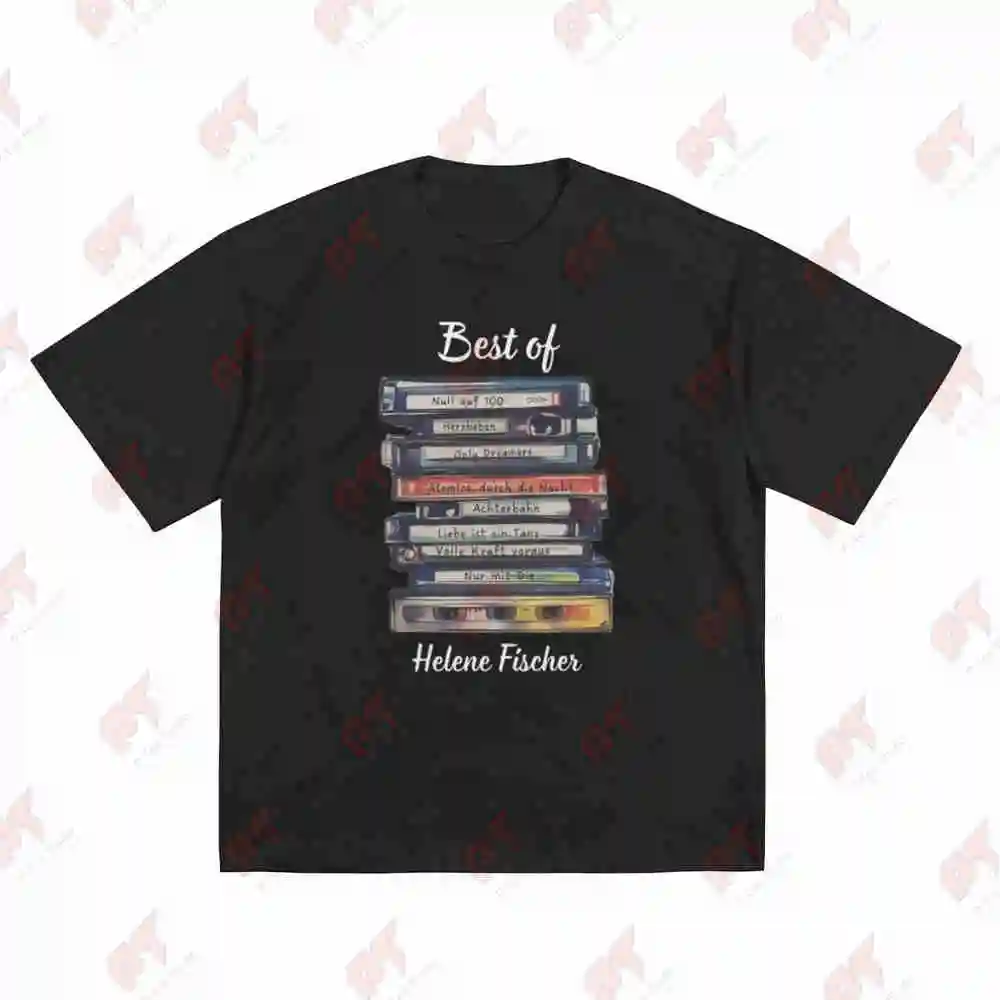 Helene Fan Playlist Retro Cassette Tape Greatest Hits Then And Now Short Sleeve Tee 100% Cotton T-Shirt