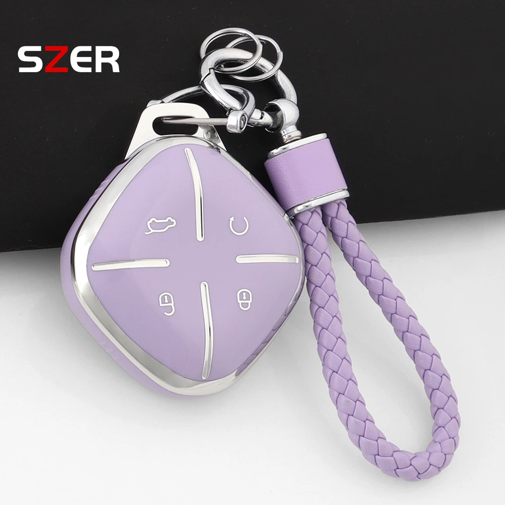 TPU Car Key Case Fob Cover For Chery Jetour Dashing IDM I-DM X-1 Plus DTC 2022 2025 Keychain Remote Shell 4 Buttons Accessories