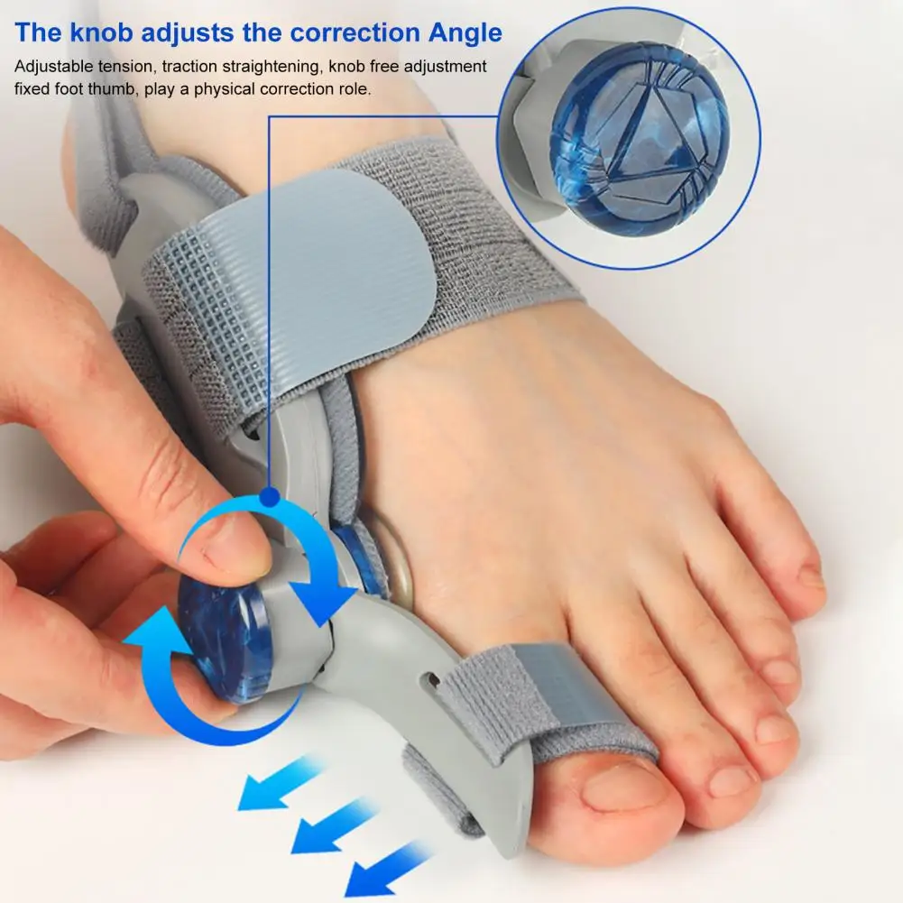 1/2Pcs Bunion Corrector Toe Separator for Women Men Adjustable Bunion Splint Silicone Pad Orthopedic Toe Straightener