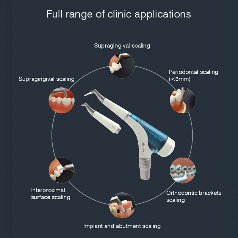 4-Jet Dental Air Polisher System - Kavo Quick Connect Prophy Unit with Adjustable 0-7PSI, Subgingival & Supragingival Cleaning