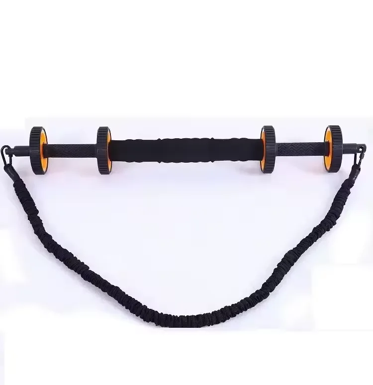 4-in-1 Multifunctional Power Twister Abdominal Wheel & Resistance Bands Set