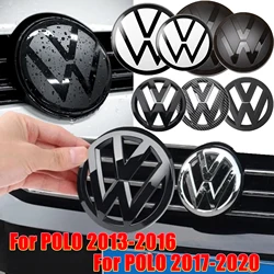 1Set Volkswagen Polo 2013-2016 2017-2020 For Car Front Radiator Grille Logo Decoration Cover Rear Trunk Lid Badge Sticker Decal