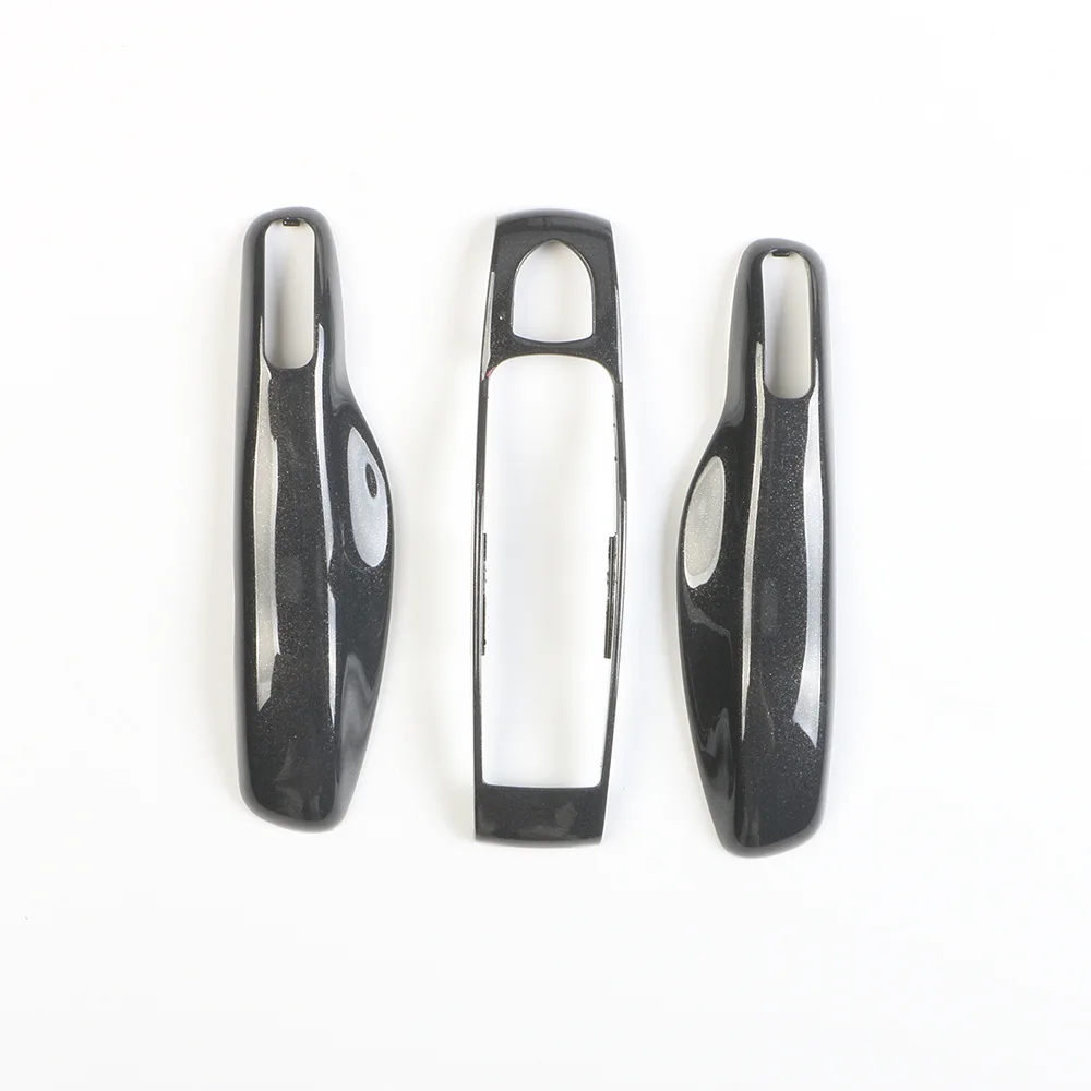 

Key Case Agate Grey for Porsche Macan 718 911 Panamera Cayenne Taycan Car Key Protective Shell Remote Fob Cover Replace 3pcs/set