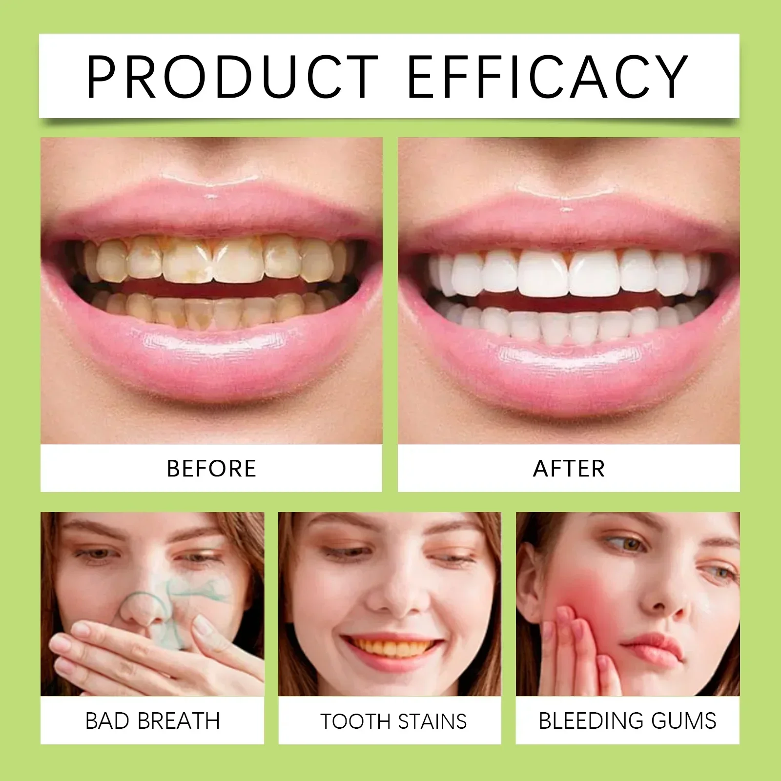 Bamboo Charcoal Deep Cleaning Teeth Yellowing Toothpaste Cleans Stains Tartar Removes Bad Breath and Brightens Oral Care 85g