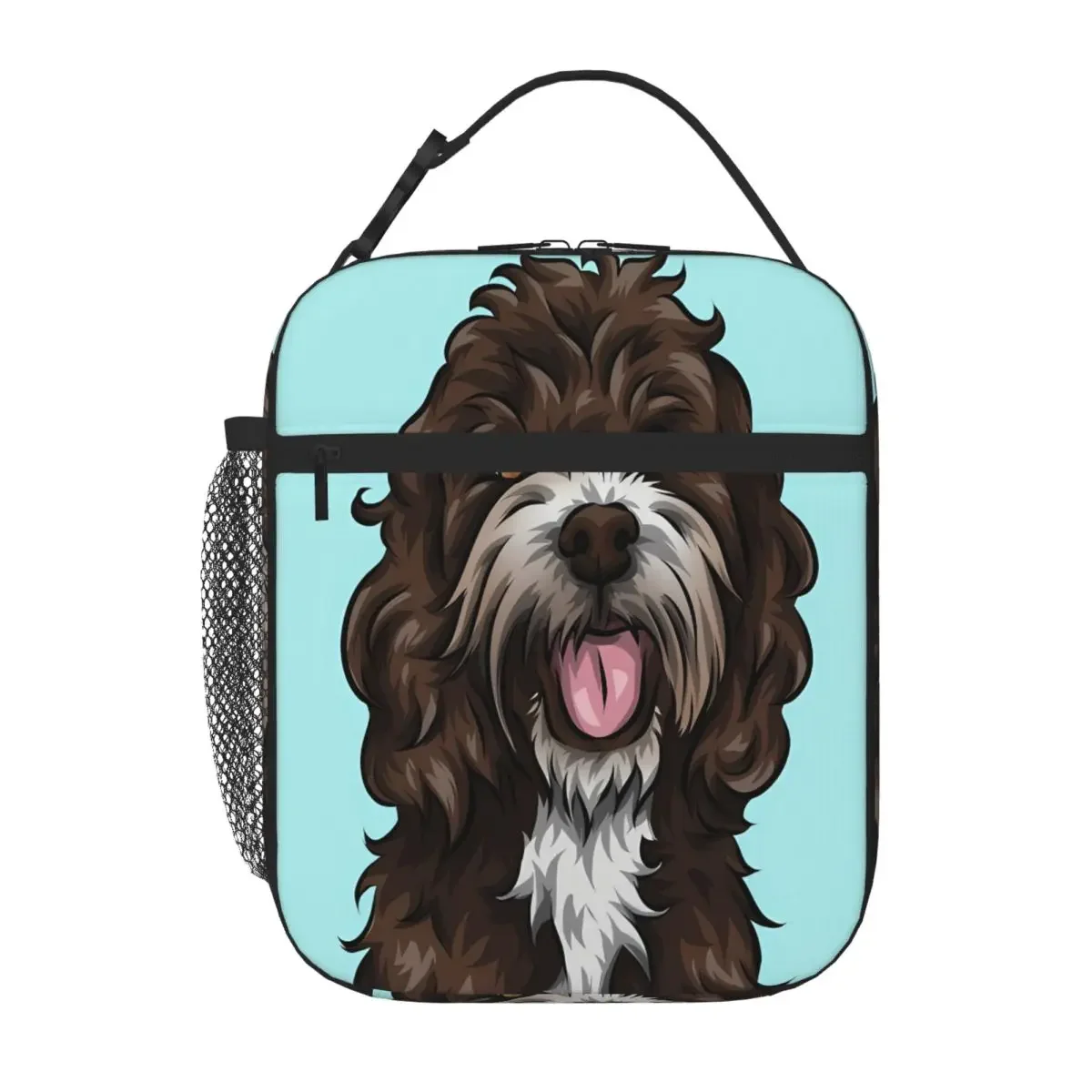 Bestselling Sproodle Cute Dog Art Minimal Decoration Compact Lunch Bag Field Work Meal Insulated Tote