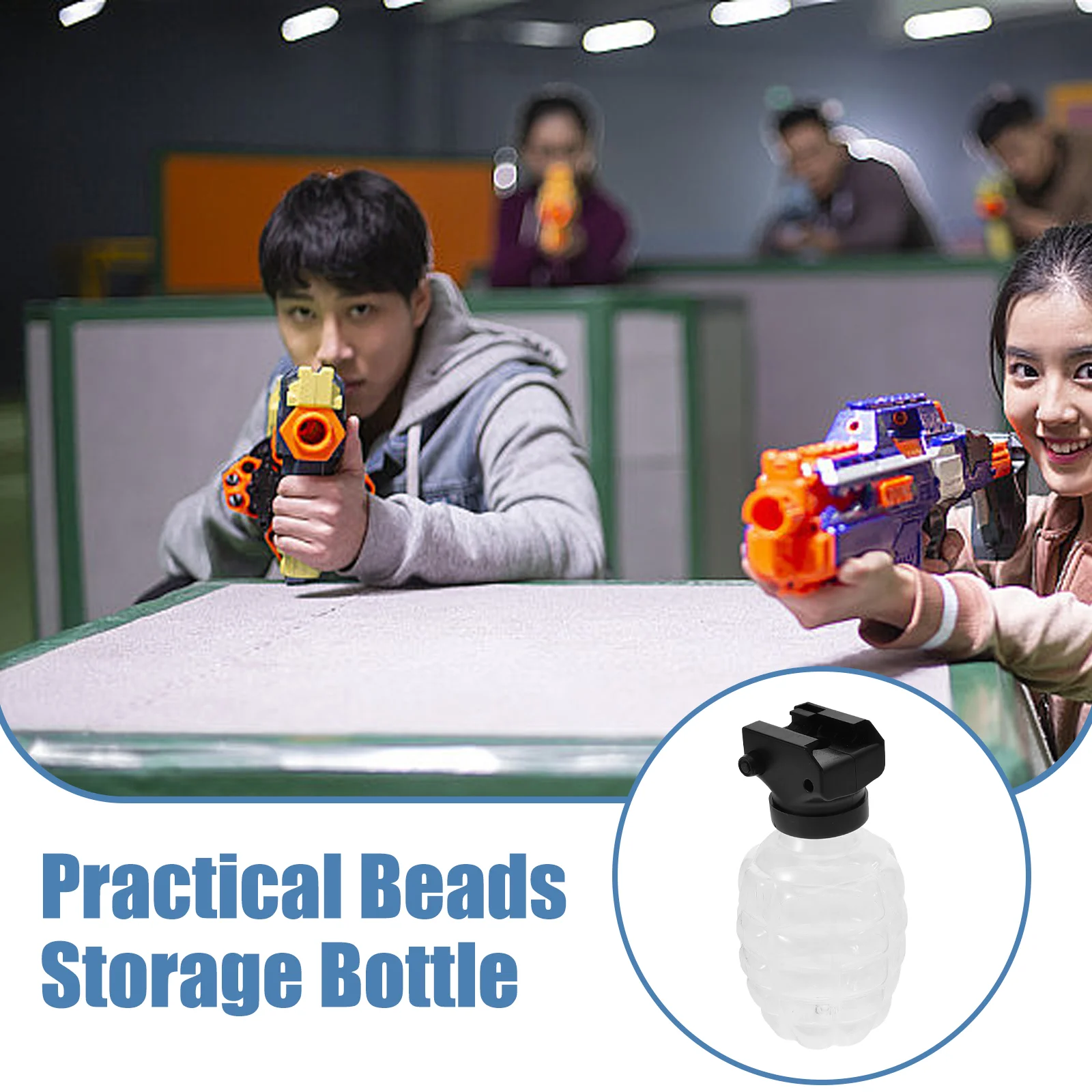 3 Sets Bubble Bottle Toy Beading Waters Bullets Beads Collapsible Small Storage Bottles Drink