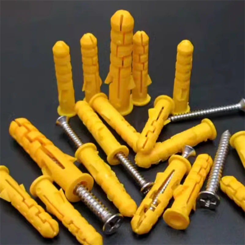 200pcs Plastic Expansion Anchors Drywall Anchors M6 M8 M10 Plastic Anchor Wall Plugs for Screw