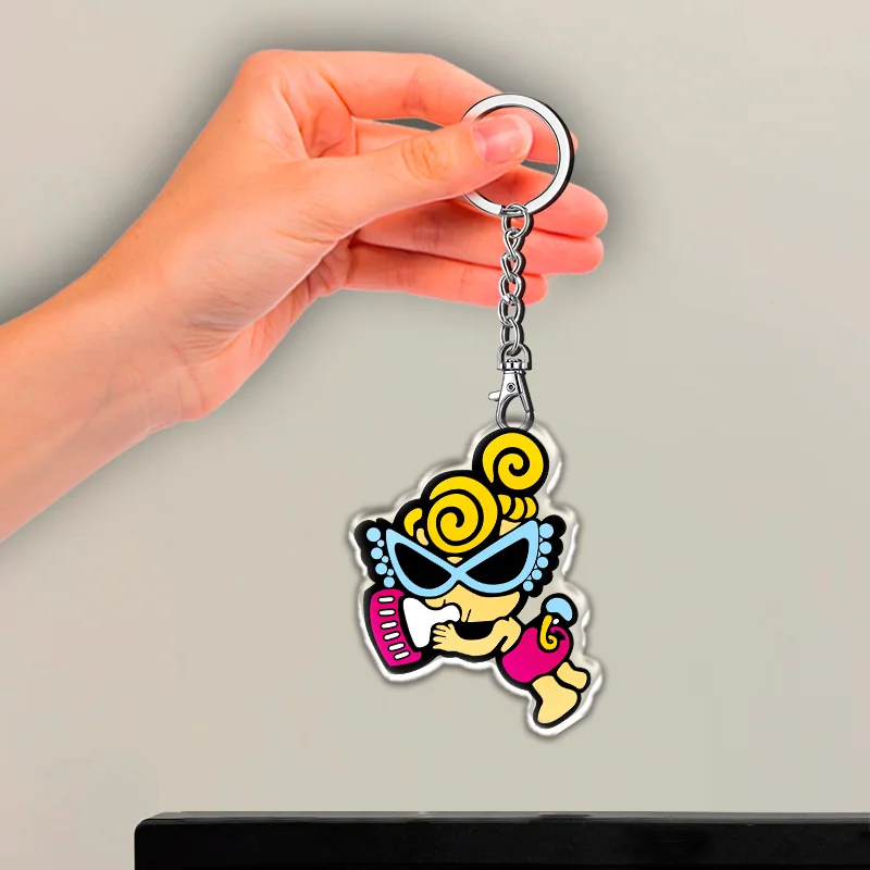 12 سنتيمتر HYSTERIC MINI سلسلة مفاتيح مصنوعة من الأكريليك HYSTERIC MINI اكسسوارات اكسسوارات ظهره مفتاح السيارة الديكور الأطفال هدية لطيف