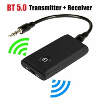 Wireless Bluetooth-compatible 5.0 Transmitter Receiver Rechargable 3.5mm AUX Port Hifi Music Audio Adapter For TV PC Car Speaker