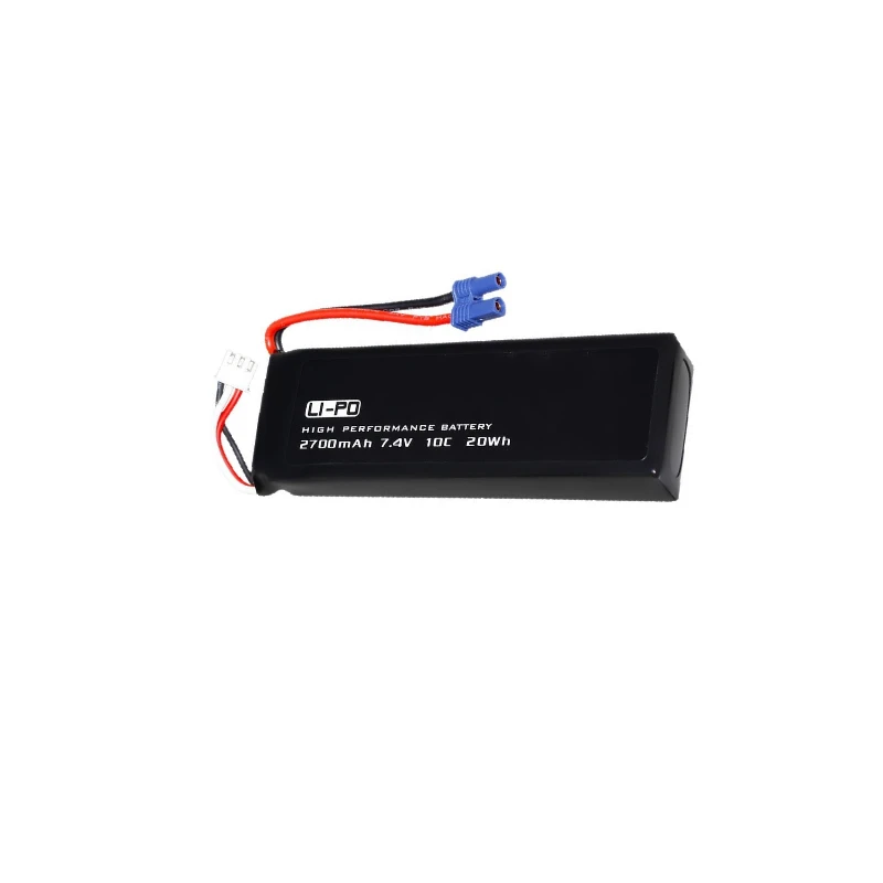 New 7.4V 2700mAh Lipo Drone Battery for Hubsan H501C H501S X4 RC Quadcopter Drone Spare Parts High-Capacity Battery Accessories