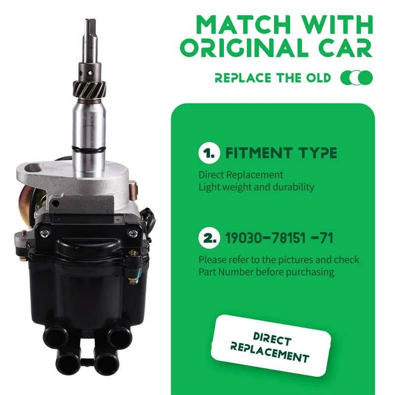 Распределитель зажигания ABOK для двигателя TOYOTA 19030-72080 ELECTRONIC CARBURETTOR 2 В переменного тока 1Y 2Y 3Y 4Y