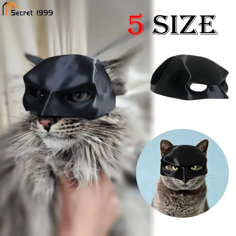 Chapeau de Cosplay Chauve-Souris en Plastique Noir, Demi-Masque de Maquillage, Accessoire de ixd'Halloween