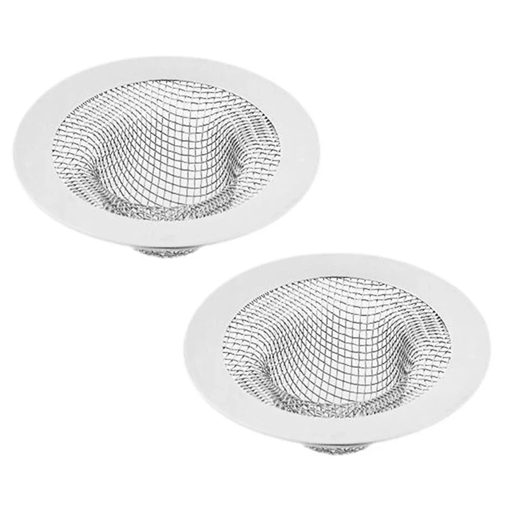 Сетчатый фильтр для слива ванны и душа, из нержавеющей стали, 2 шт.