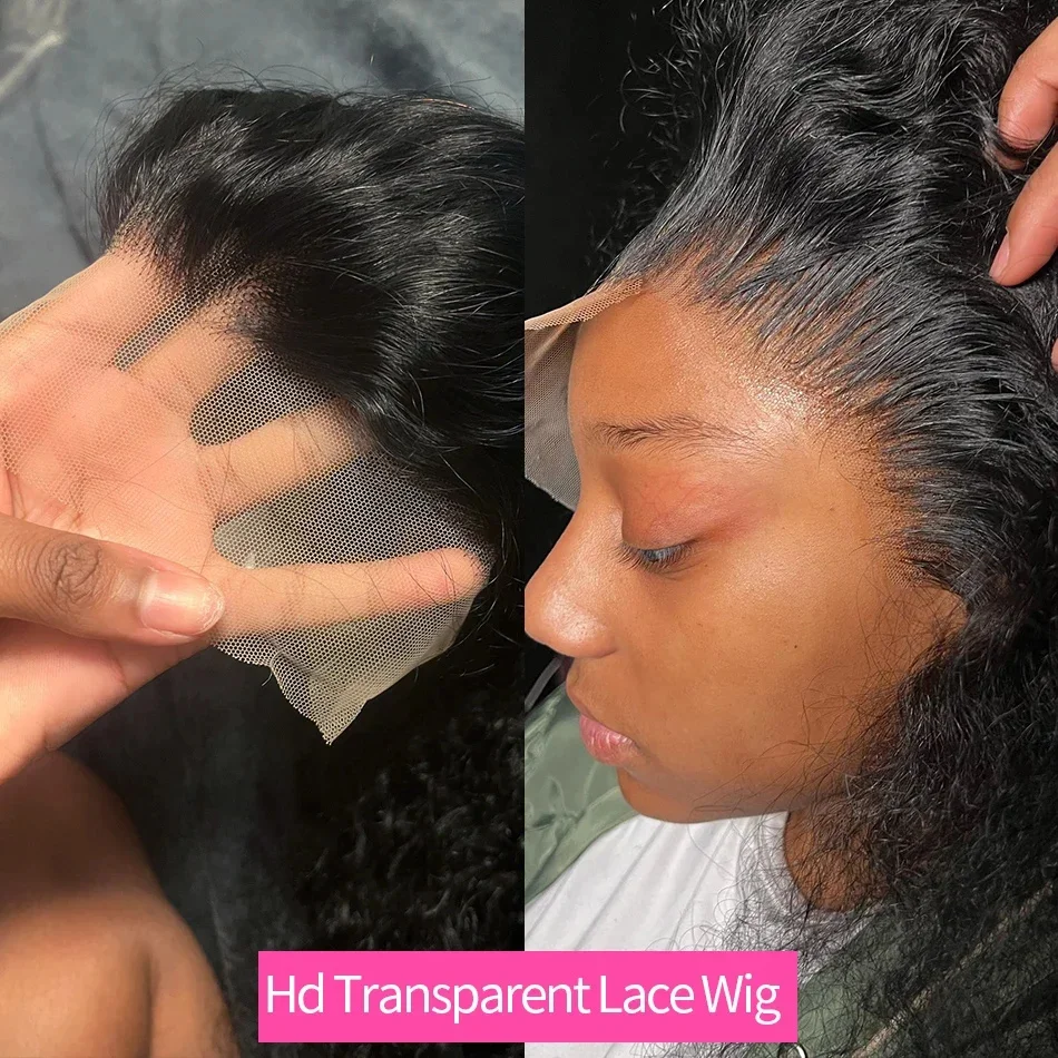 40 42 Inch Curly 13x6 Hd Lace Front Wigs Human Hair For Black Women Brazilian Hair 13x4 Deep Wave Lace Frontal Wig 360 Lace Wig image 2