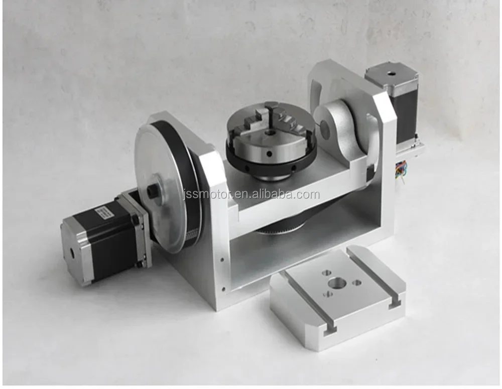 The 4th and 5th axis for cnc machine rotating shaft router machine kits