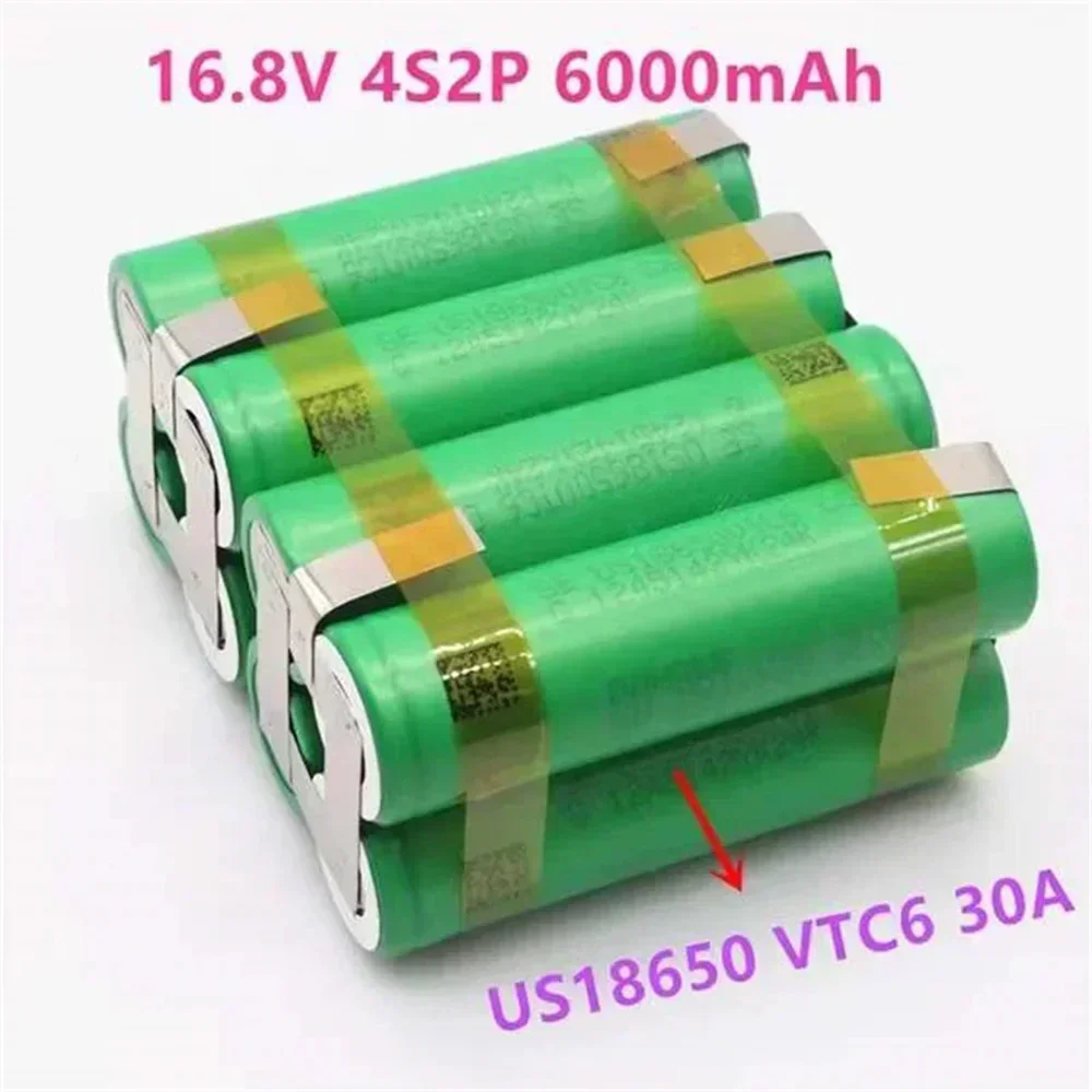 2025 بطارية 18650 VTC6 3000Mah 30A Ampteres Giet Tournevis Bande À Souder 3S 4S 5S 6S 12.6V Pack De Batterijen شخصية