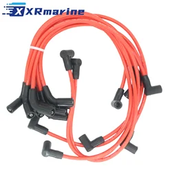 Spark Plug Wire Set 84-863656A1 For Mercruiser 5.0L, 5.7L, 6.2L, 383, 377, 350 MAG V8 863656A1 Sierra 18-8828-1 Mallory 9-28009