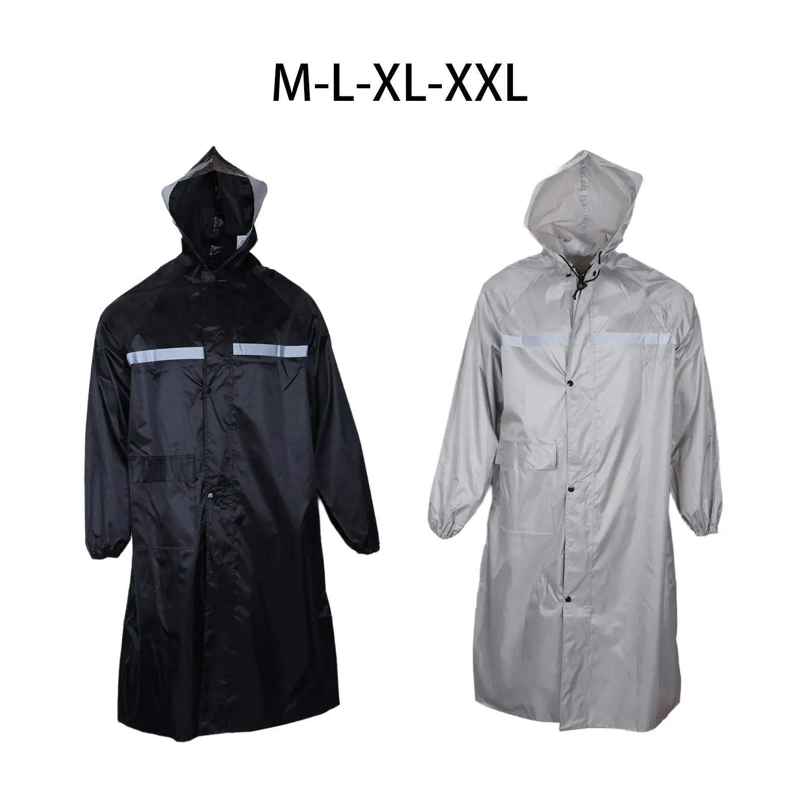 Adult Raincoat Full Body Waterproof Hooded Coat Jacket Hooded Rain Poncho Rain Coat for Adults for Hiking Camping Travel Bike