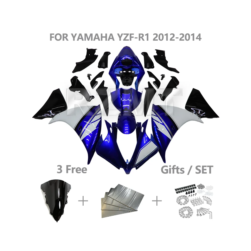 

Комплект обтекателя мотоцикла для YAMAHA R1 YZF 2012-2014 YZF-R1, индивидуальные полностью ABS инъекционные пластиковые детали, комплект кузова Y1013-107a