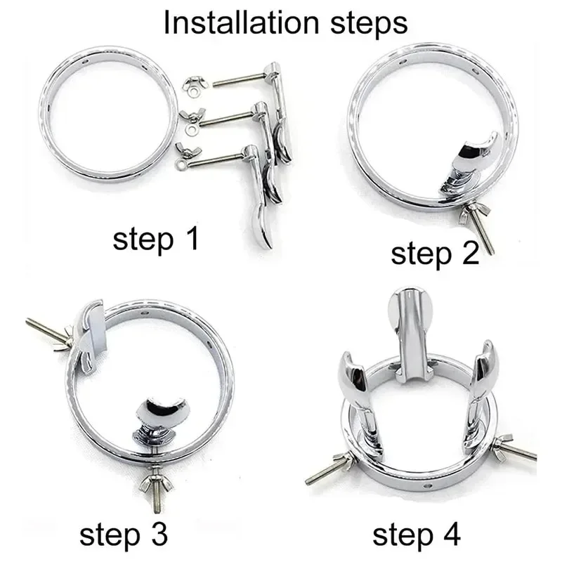 Metal Anal Expander Adjustable Anal Dilator SM Sex Toys for Men Women Vaginal Anal Stretcher glans for Easy Insert Easy to clean view 5