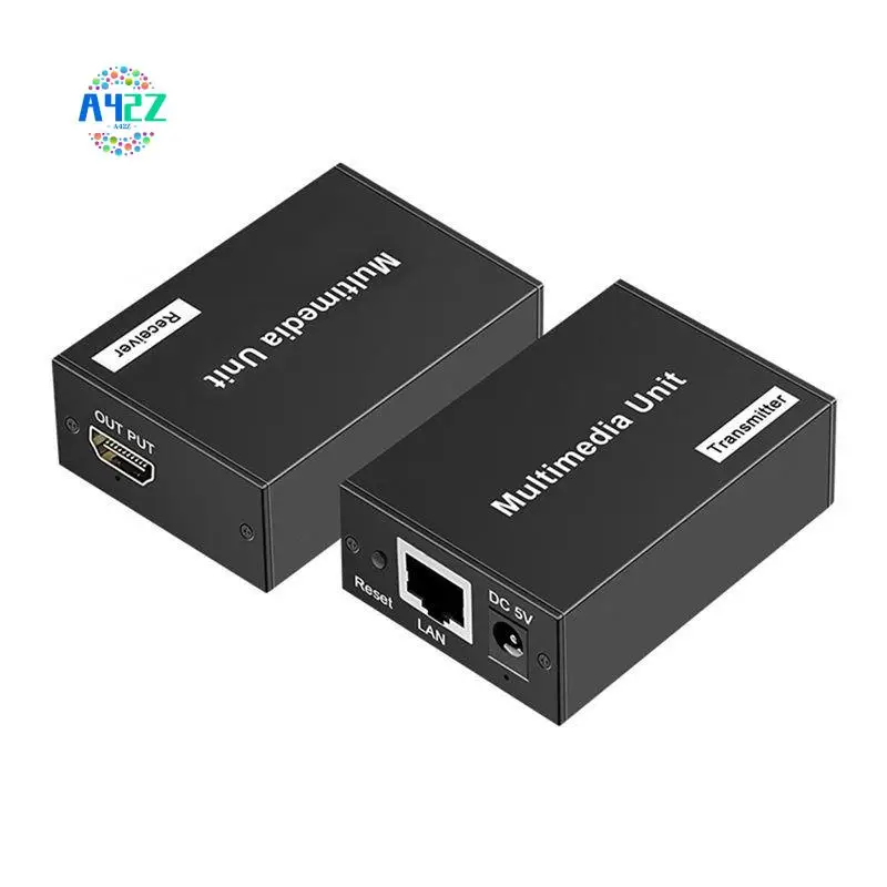 A42Z--Compatible Network Cable Extender 200 Meters 1080P HD Audio And Video To RJ45 Network Transmitter US Plug