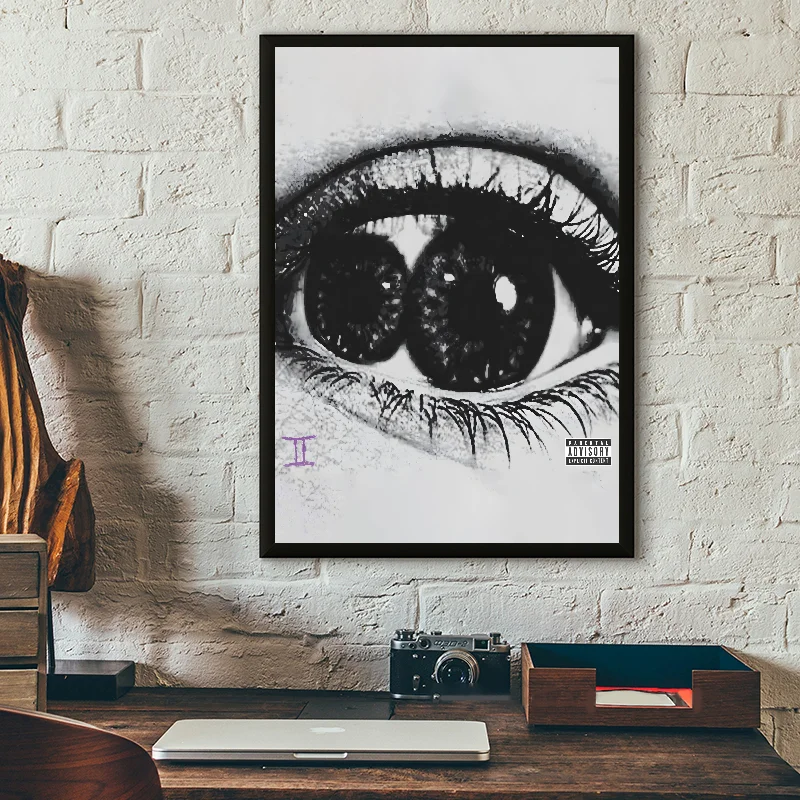 Lucki Rapper Poster Self-adhesive Art Waterproof Paper Sticker Coffee House Bar Room Wall Decor