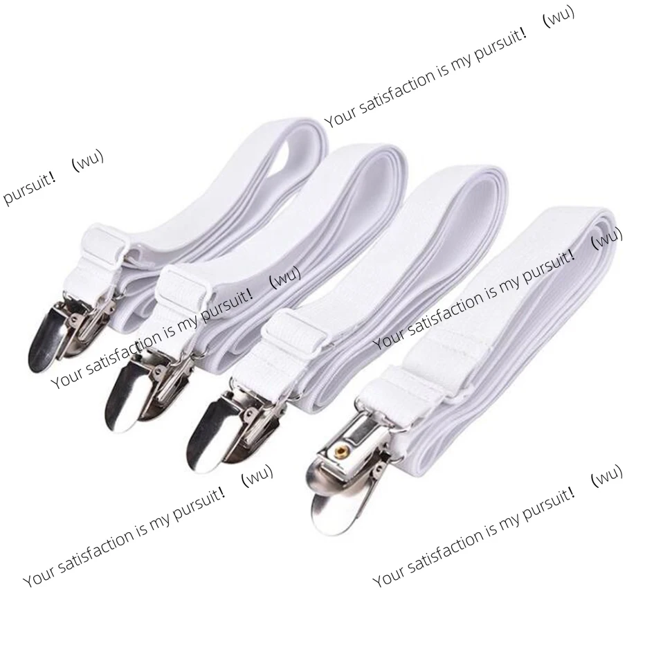 4-Piece set, elastic sheet retainer with adjustable mattress cover