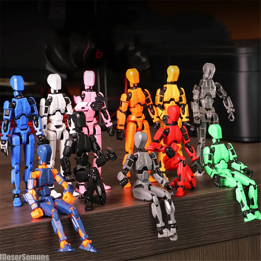 2024 13cm Multi-Jointed Movable with Stand Shapeshift Robot  Miniatures Mannequin Dummy Figures for Kids Adults Toys