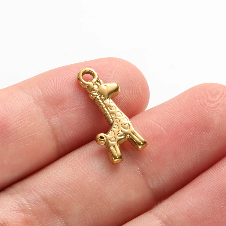 5 Stück Glücksbringer-Anhänger aus Edelstahl mit Mädchen, Stern und Schleife für die Schmuckherstellung, niedliche Anhänger für Halsketten und Armbänder – Detail 25