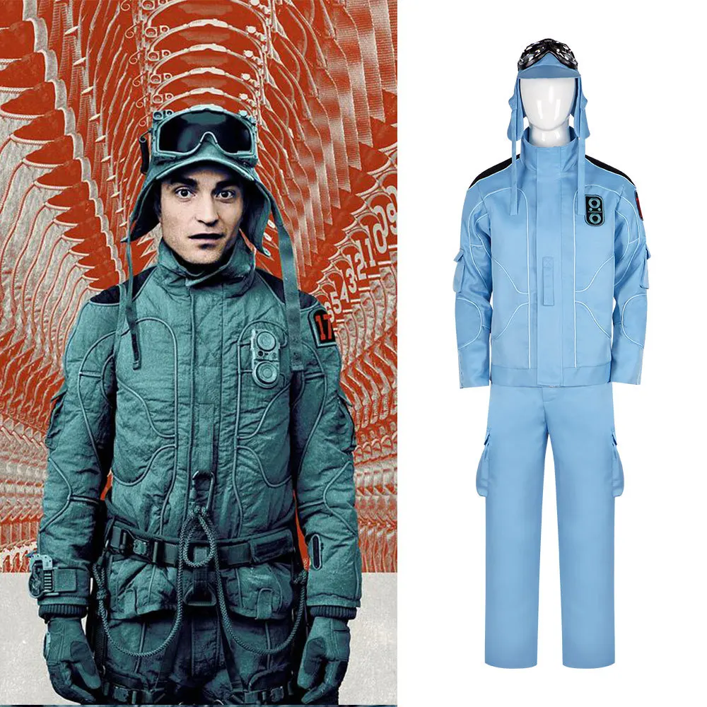 

Movie Mickeys 17 Barnes Cosplay Costume Man Woman Coat Pants Glasses Hat Uniform For Halloween Carnival Party Suit