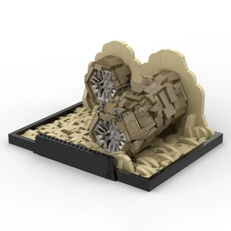 جديد 1028 قطعة الفيلم الشهير الكثبان الرملية MOC وحدات دودة الرمل نموذج لتقوم بها بنفسك الأفكار الإبداعية الطفل عيد الميلاد لعبة التجمع لغز هدية عيد ميلاد