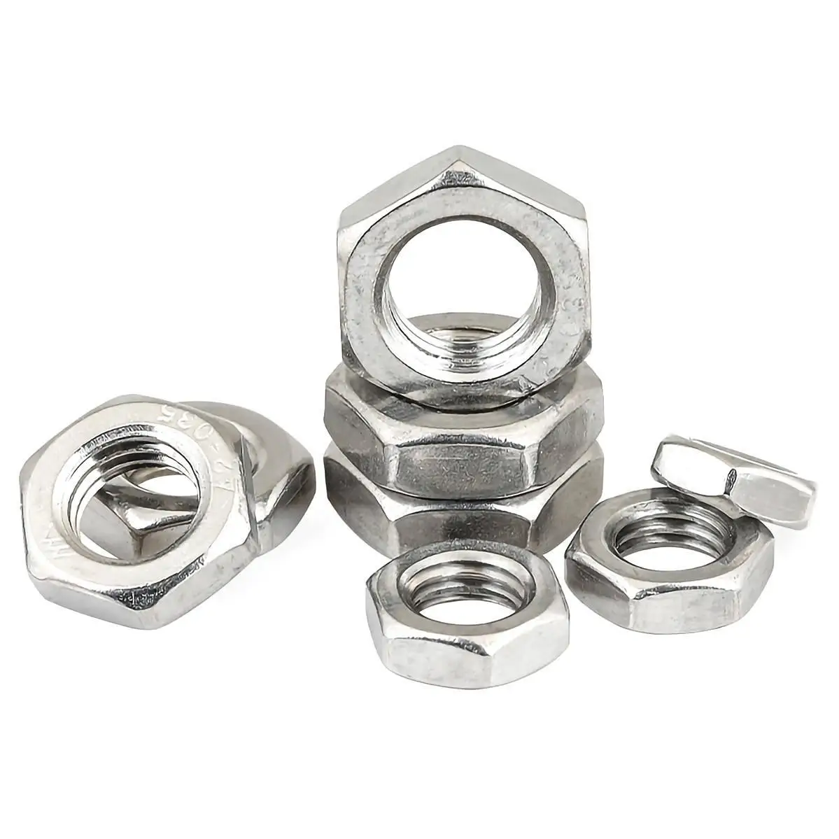 

M6 M8 M10 M12 M14 M16 M18 M20 304 Stainless Steel Fine Thread Thin Nut Hexagon Counter Nut