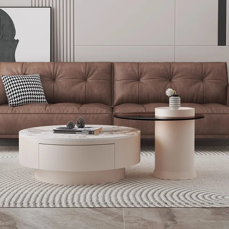 Luxury Nordic Coffee Table Modern Minimalist Nesting Storag…