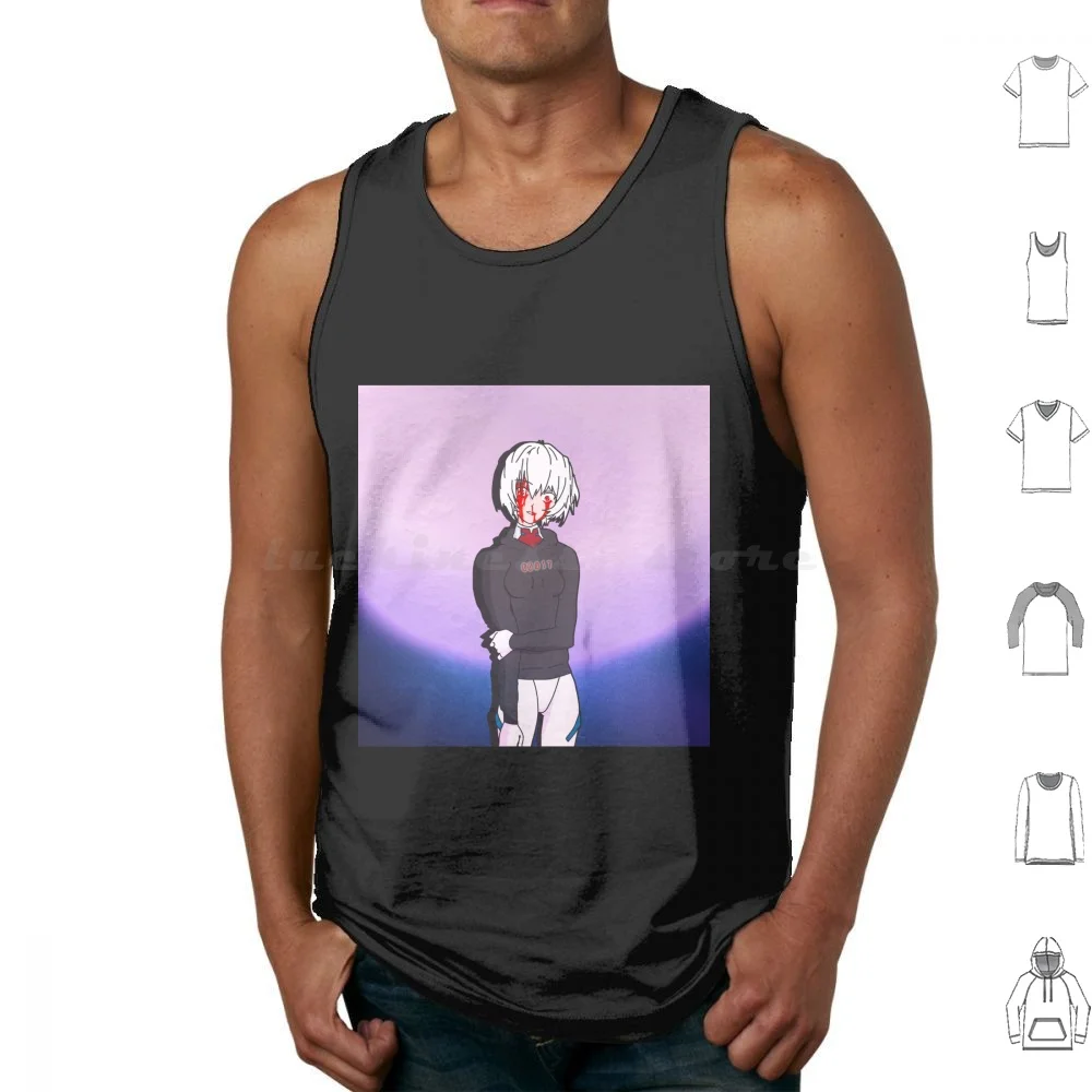 Killer Nadia 1 Tank Tops Print Cotton Anime Future Funk Akira Neo Future Anime Night Night Time City City At Night